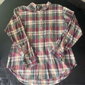 ✅ American Living multicolor red green yellow Button-Down Men's Shirt